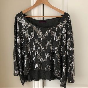 Velvet by Graham & Spencer Sequined Top